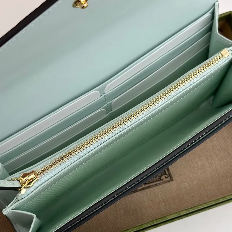 Gucci GG Embossed Leather Envelope Continental Wallet 19×10×3.5cm #A65013