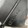 Loewe Black Leather Backpack With Distinctive Zipper And Branding For Modern Urban Style #A50064
