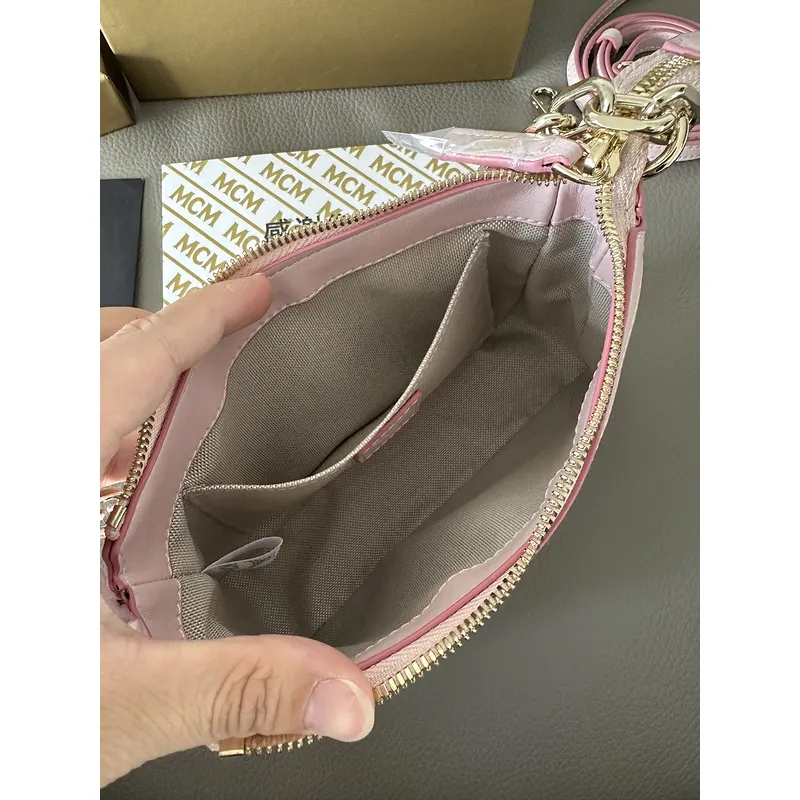 MCM Visetos Nappa Mini Delmy Chain Shoulder Bag Size:12.5x21.0x5.0cm #A49132 MCM Visetos Nappa Mini Delmy Chain Shoulder Bag Size:12.5x21.0x5.0cm #A49132