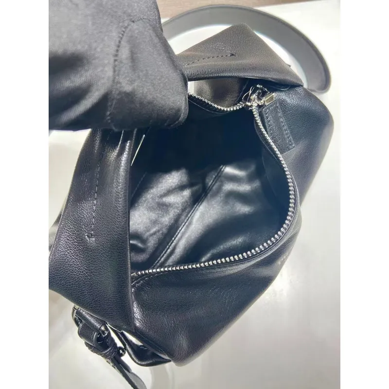 Chic Prada Barrel Bags In Suede And Leather For Fashion - Forward Styling #A49961