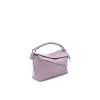 Loewe Puzzle Bag In Soft Lavender Leather With Branded Strap And Geometric Design #A50220