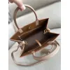 Burberry Handbag Two Tone Leather &amp Gold “TB” Logo Epitomizing Sophisticated Elegance size:27×11×20cm #A54200