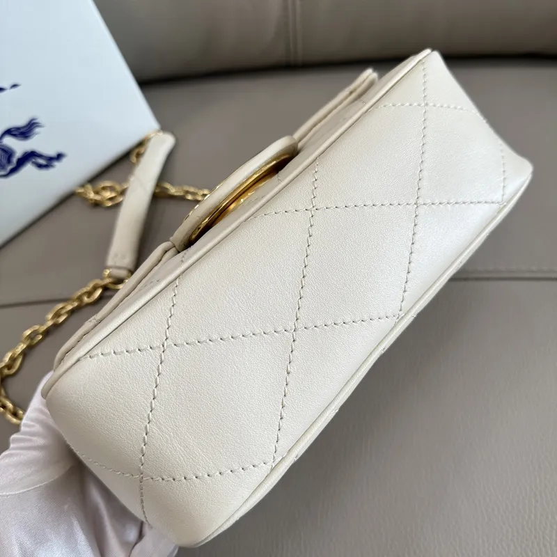 Burberry Quilted Leather Crossbody Bags With Gold - Tone Hardware size:20×7×16cm #A53756