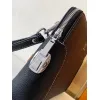 Hermès Leather Zip - Around Wristlet Clutches In Brown And Black With Branded Detailing #A50707