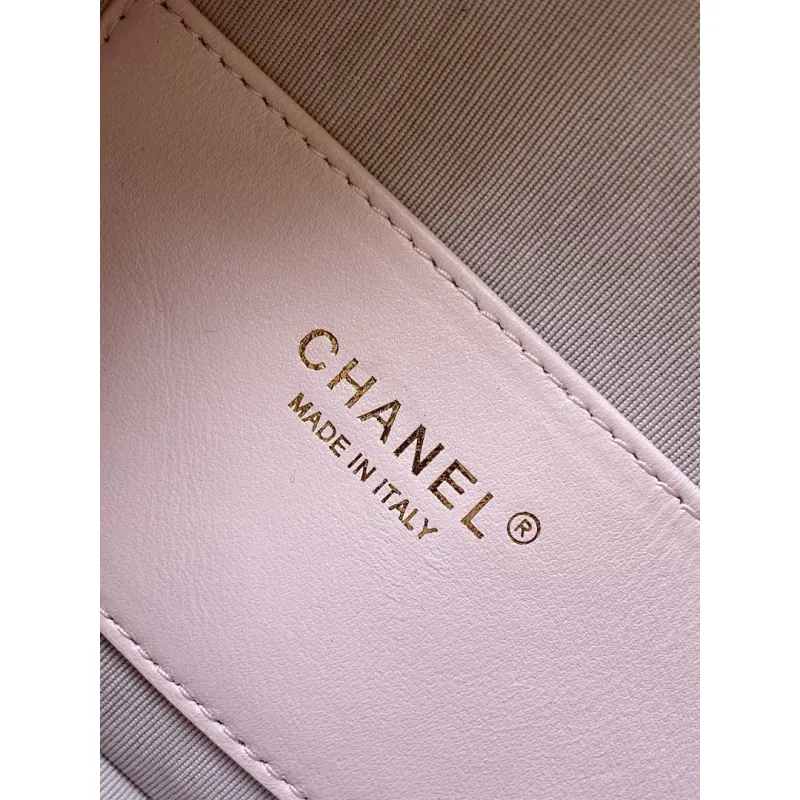 Chanel AS5898 Quilted Hobo Bag with Pearl Chain Strap Size 13-23.5-7.5 #A62897