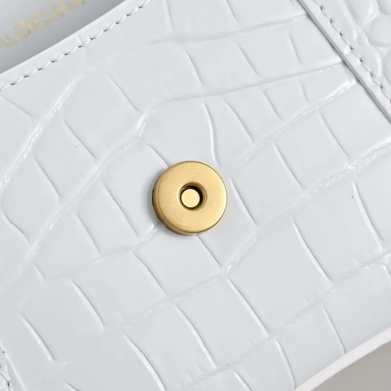 Balenciaga Hourglass Croc Embossed Handbag 19x8x21cm #A64986 Balenciaga Hourglass Croc Embossed Handbag 19x8x21cm #A64986