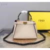 Fendi Handbag Peekaboo Mini Cuoio Romano leather Size:23*18*11cm #A49095 Fendi Handbag Peekaboo Mini Cuoio Romano leather Size:23*18*11cm #A49095