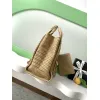 Chanel Woven Tote Textured Raffia Signature Logo &amp Chain Embracing Summer Elegance size38 #A54203
