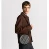 D-ior Round Bag With Iconic Oblique Pattern And Adjustable Strap For Fashion Lovers size:20×20×7cm #A54114 D-ior Round Bag With Iconic Oblique Pattern And Adjustable Strap For Fashion Lovers size:20×20×7cm #A54114