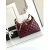 Chanel 4923 Quilted Hobo Bag in Crinkled Lambskin Size 32x30x12CM #A62915
