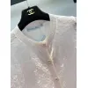 Dior Monogram Knit Short Sleeve Crew Neck Blouse #A63664