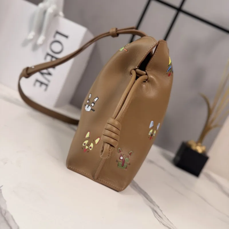 Loewe x Louis Wain Flamenco Nappa Leather Bag 23x18x9cm #A63862