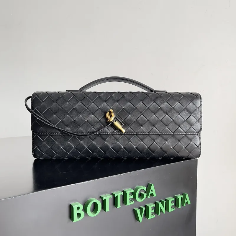 Bottega Veneta Leather Clutch with Knot Closure #A45659 Bottega Veneta Leather Clutch with Knot Closure #A45659