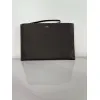Fendi Pouch Sleek Black Leather Minimalist Logo Redefining Timeless Elegance size:30×20cm #A54204 Fendi Pouch Sleek Black Leather Minimalist Logo Redefining Timeless Elegance size:30×20cm #A54204