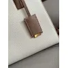Burberry Handbag Two Tone Leather &amp Gold “TB” Logo Epitomizing Sophisticated Elegance size:27×11×20cm #A54200