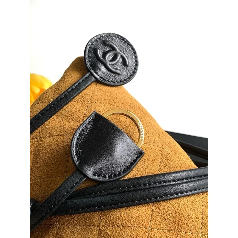 Chanel 26S Quilted Drawstring Bucket Bag, 17 x 22 x 8 cm #A63221