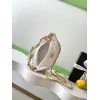 Chanel AS5898 Quilted Hobo Bag with Pearl Chain Strap Size 13-23.5-7.5 #A62897
