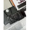 Chanel CC Black Quilted Lambskin Medium Classic Double Flap AAA+ Shoulder Bag #A54424