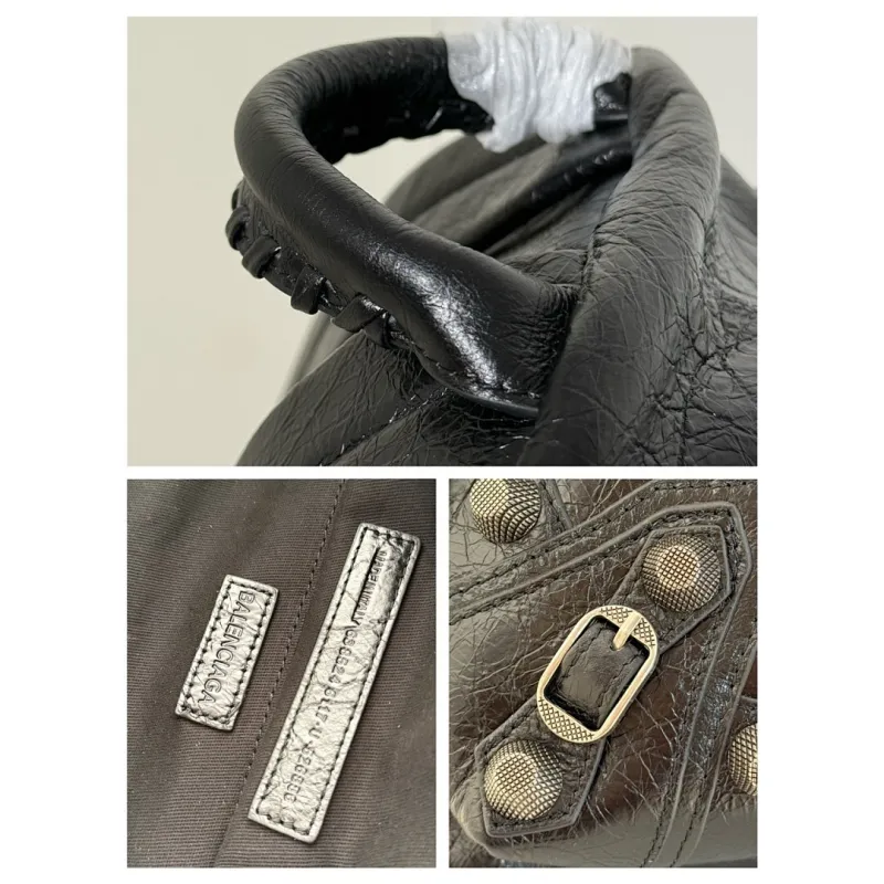 Balenciaga 188024 Le Cagole Backpack in Cracked Lambskin Size 35x46x18CM #A62924
