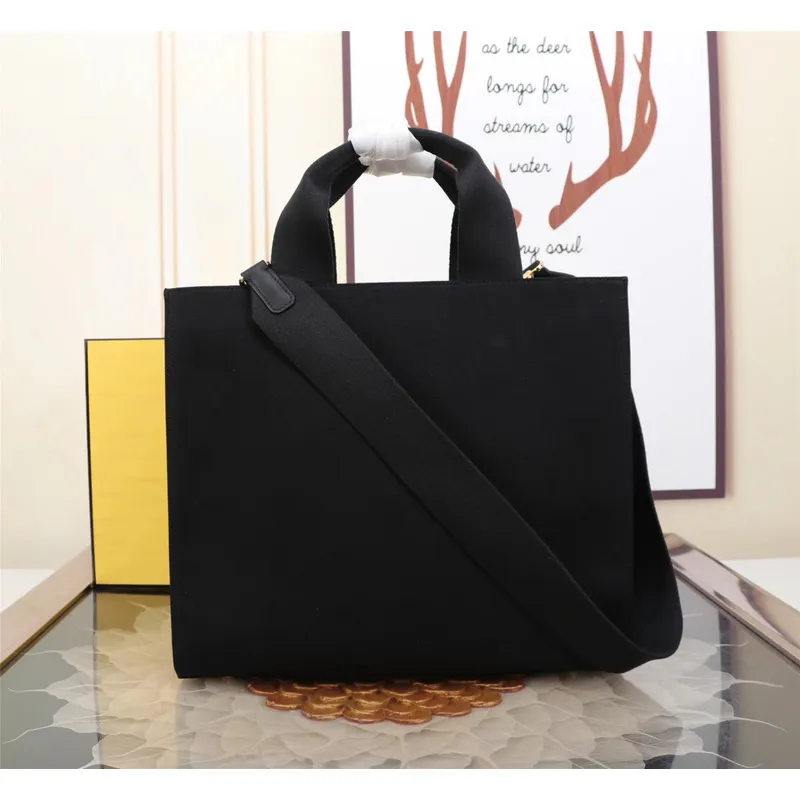 Replica Fendi Tote Textured Canvas Gold Logo Greek Key Bag Epitomizing Timeless Luxury size:35×17×31cm #A54202