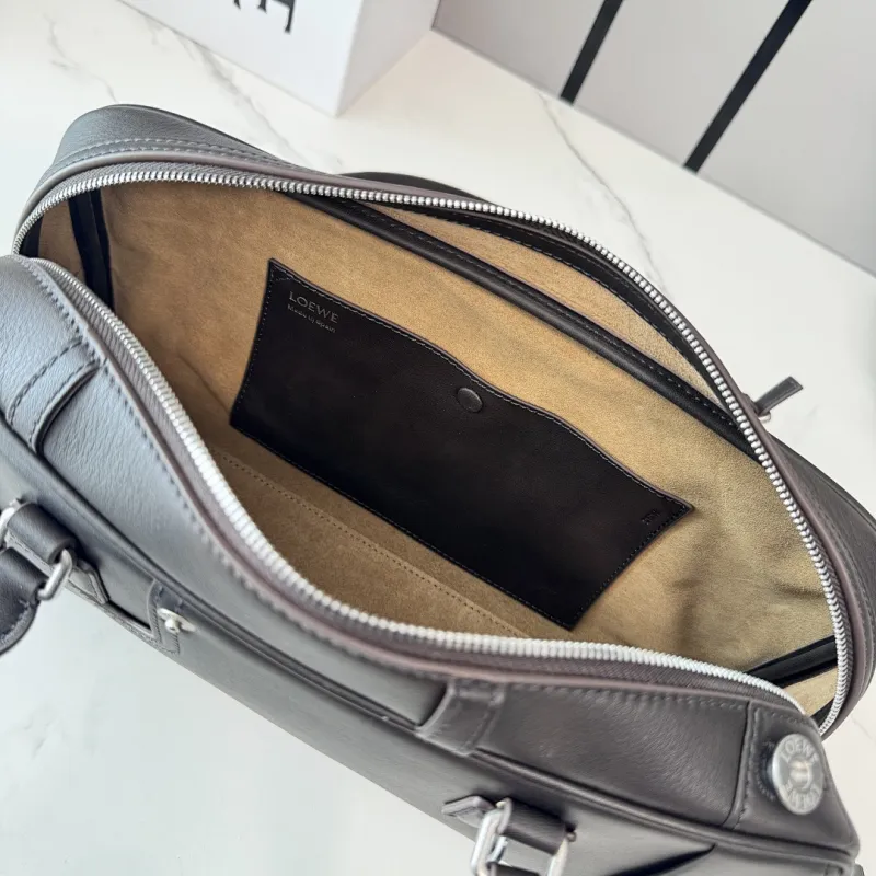 Loewe Amazona Cropped Leather Bowling Bag 30.5x9x15CM #A63855