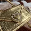New style  Leather Crossbody Handheld  Crocodile Pattern Top quality D&G BAG #A23007