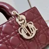 D-ior Lady D-Joy Handbag Wine #A57295