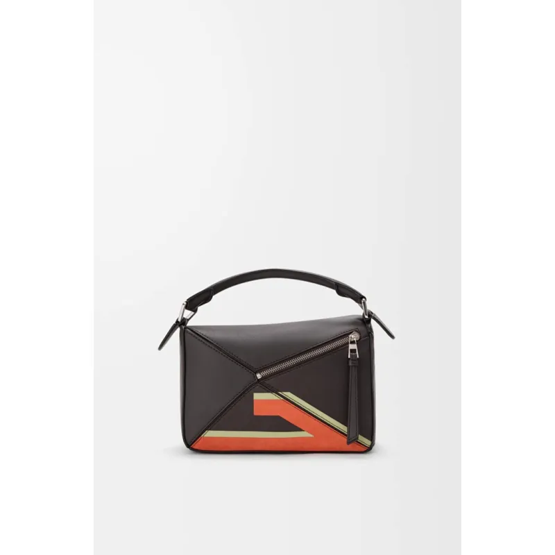Loewe Puzzle Fringe Cat Leather Shoulder Bag 24x10.5x16CM #A63849