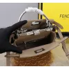 Fendi Handbag Peekaboo Mini Cuoio Romano leather Size:23*18*11cm #A49095 Fendi Handbag Peekaboo Mini Cuoio Romano leather Size:23*18*11cm #A49095