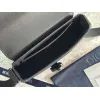 Black D-ior Messenger Bag With Embossed Patterns For Fashion Forward Looks size:23×18×6cm #A54116