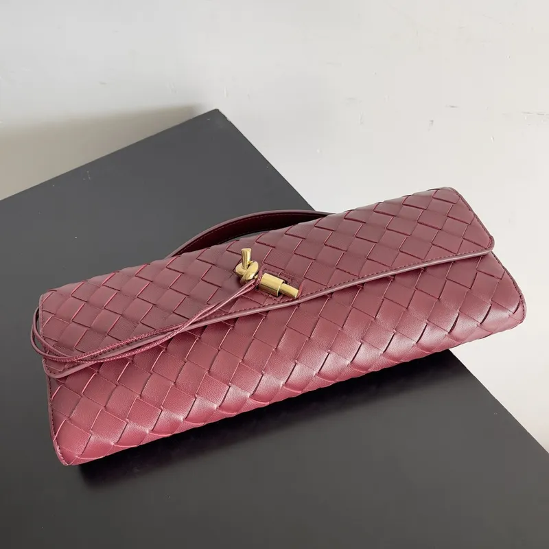 Bottega Veneta Leather Clutch with Knot Closure #A45659 Bottega Veneta Leather Clutch with Knot Closure #A45659