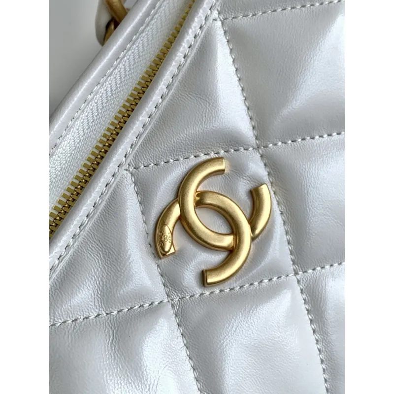 Chanel 4923 Quilted Hobo Bag in Crinkled Lambskin Size 32x30x12CM #A62915