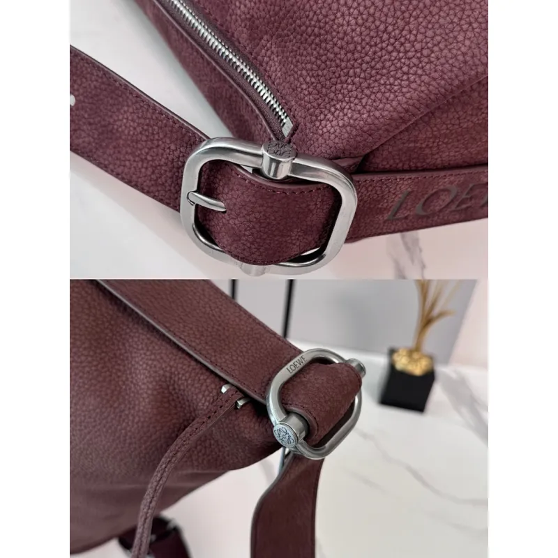 Loewe Loop Suede Bucket Shoulder Bag, 39 x 15.5 x 39 cm #A63228