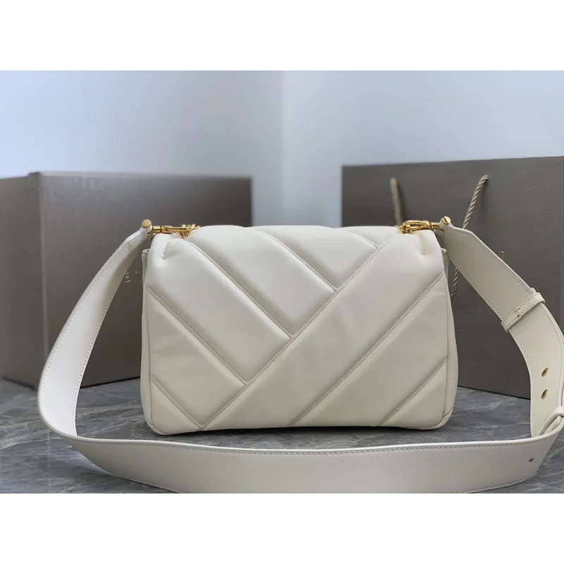 Bvlgari Serpenti Diamond Blast Shoulder Bag In Creamy White Leather For Luxury Style #A51665