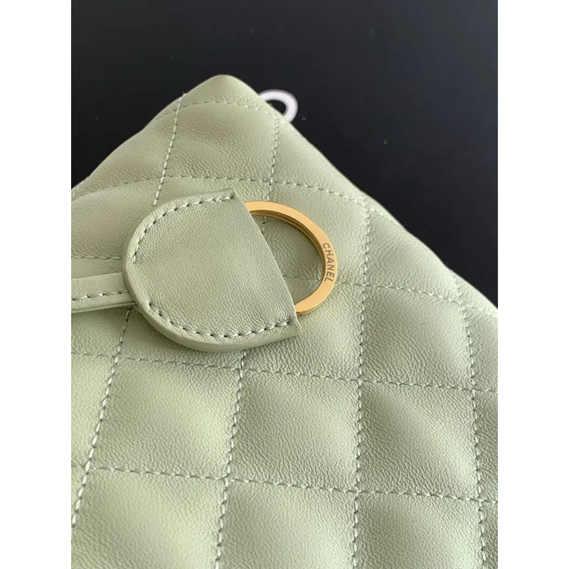 Chanel 26S Quilted Drawstring Bucket Bag, 17 x 22 x 8 cm #A63225
