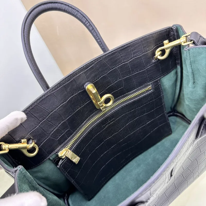Burberry - Inspired Structured Handbags in Multiple Colors and Textures size:30×13×24cm #A53906