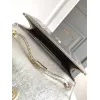 Bvlgari Serpenti Metallic Silver Crossbody Bag With Iconic Motif #A51655