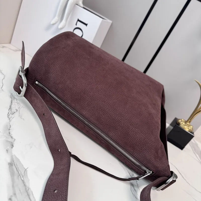 Loewe Loop Suede Bucket Shoulder Bag, 39 x 15.5 x 39 cm #A63228
