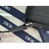 Black D-ior Messenger Bag With Embossed Patterns For Fashion Forward Looks size:23×18×6cm #A54116