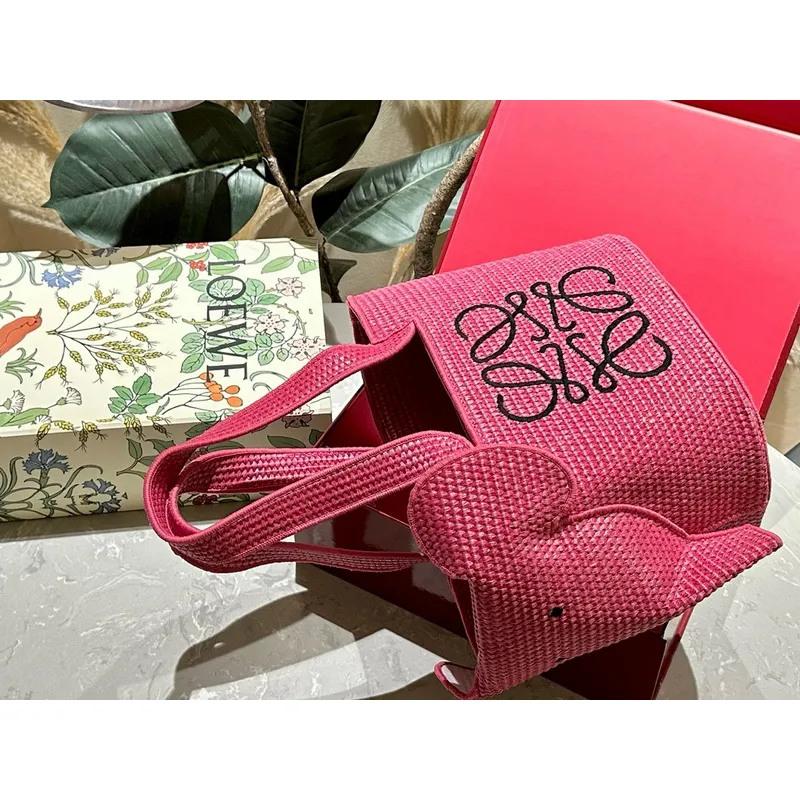 Loewe Woven Elephant Shopping Bag #A42264
