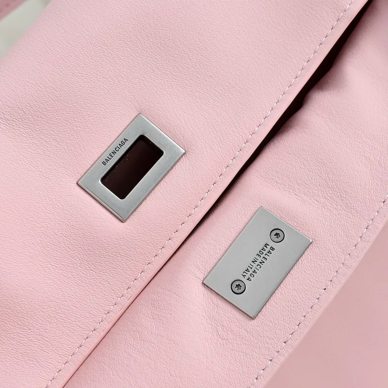 Balenciaga Rodeo Pink Leather Top Handle Bag 35x23x11cm #A64964