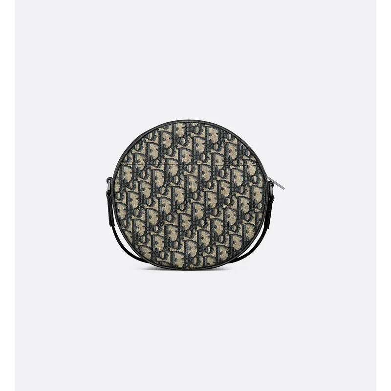 D-ior Round Bag With Iconic Oblique Pattern And Adjustable Strap For Fashion Lovers size:20×20×7cm #A54114 D-ior Round Bag With Iconic Oblique Pattern And Adjustable Strap For Fashion Lovers size:20×20×7cm #A54114