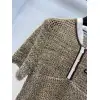 MIUMIU Monogram Knit Short Sleeve Crew Neck Blouse #A63662