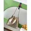 Chanel Gold Quilted Bucket Bags With Signature Hardware And Chain Details #A53501