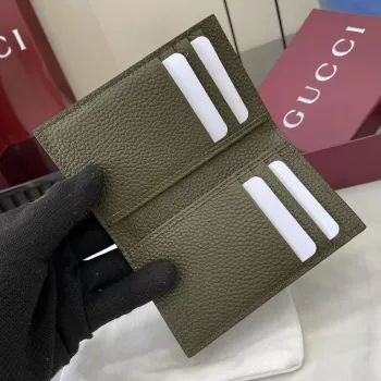 Gucci 739478 Green Leather Wallet, Top Quality, 7.5x12cm #A61852 Gucci 739478 Green Leather Wallet, Top Quality, 7.5x12cm #A61852