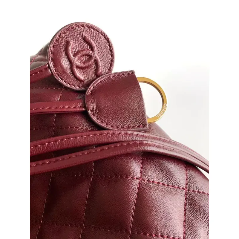 Chanel 26S Quilted Drawstring Bucket Bag, 17 x 22 x 8 cm #A63221
