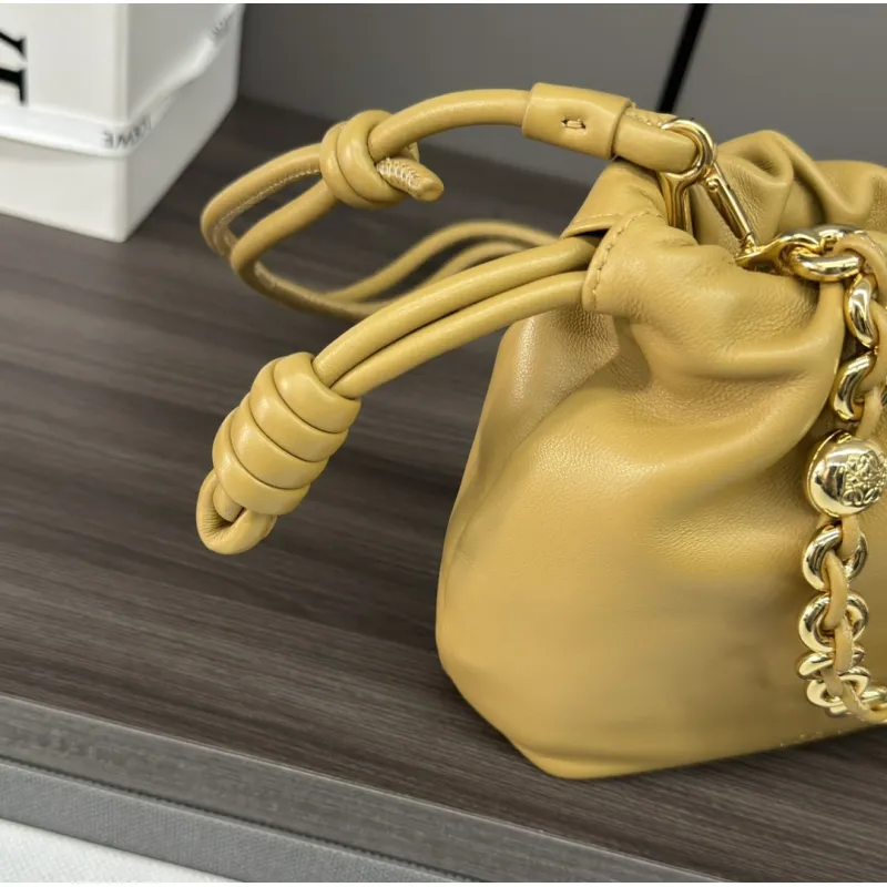 Loewe Flamenco Purse Napa Leather Bucket Bag 23×17×5.5cm #A65008