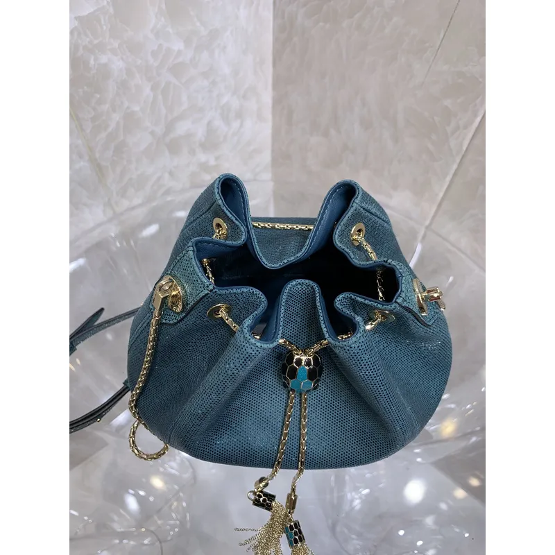 Bvlgari Serpenti Bucket Bag Collection In Distinctive Hues And Textures #A51662