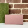 Gucci GG Embossed Leather Envelope Continental Wallet 19×10×3.5cm #A65013