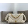 Bvlgari Serpenti Diamond Blast Shoulder Bag In Creamy White Leather For Luxury Style #A51665